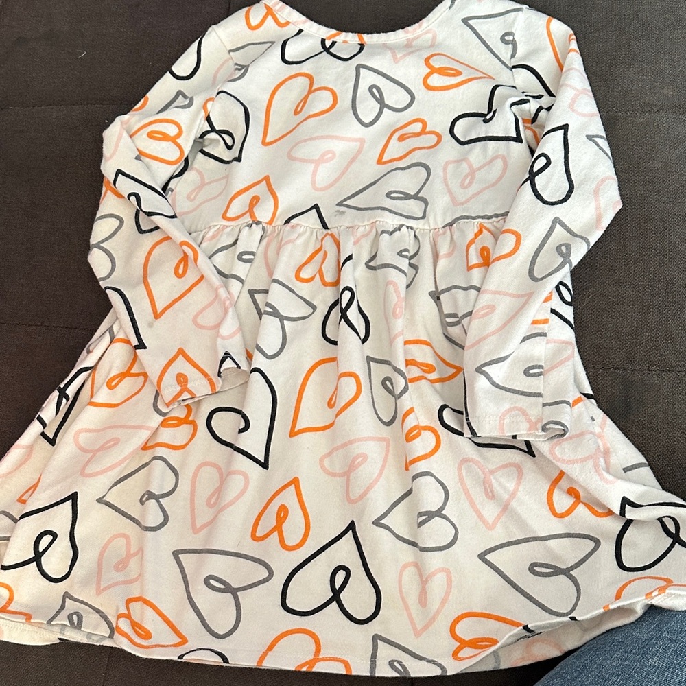 Cat & Jack Multicolor Heart Print Dress